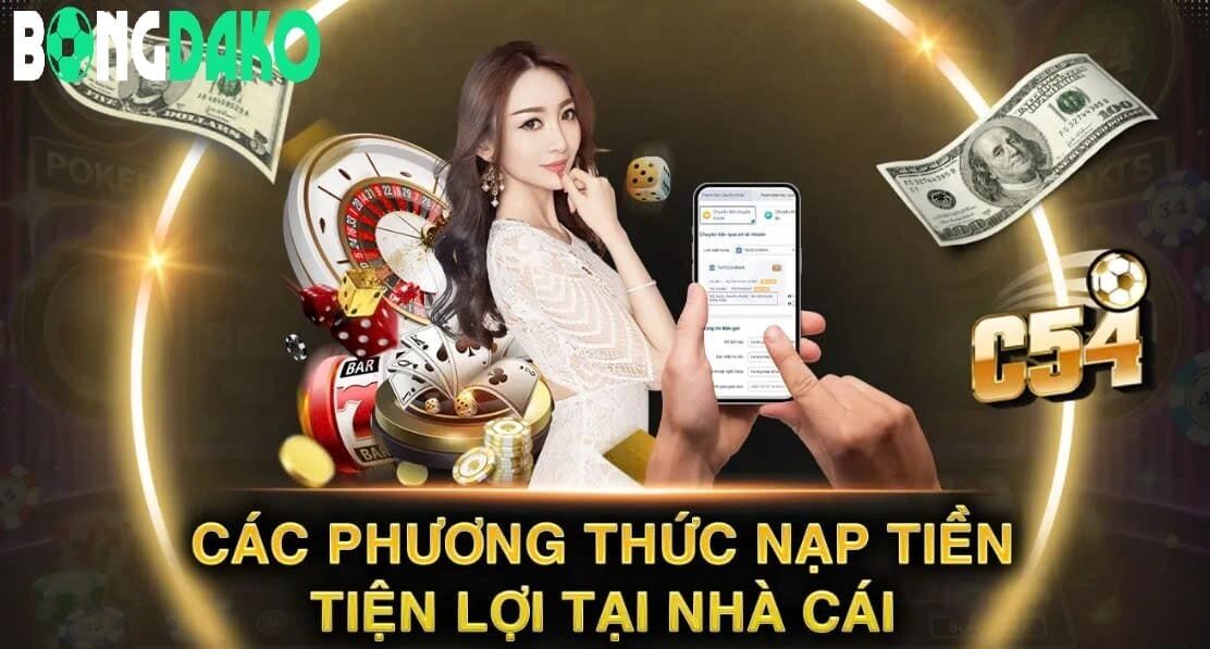 Nạp tiền Bongdako nhanh chóng, hiệu quả